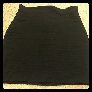 Express black bandage short skirt